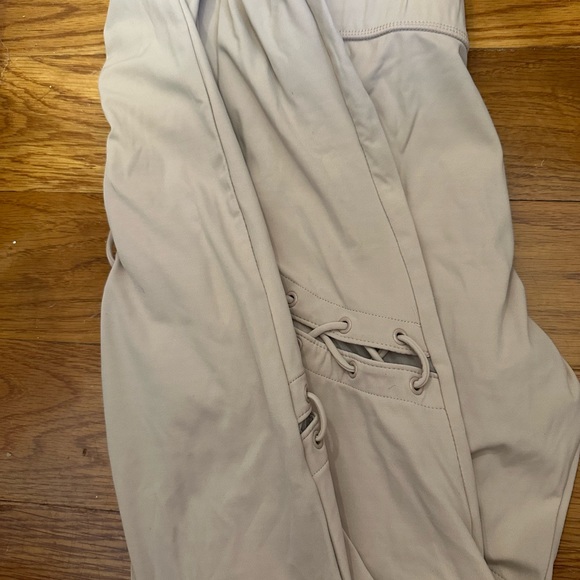 Carbon38 tan lace up leggings M - Picture 5 of 6